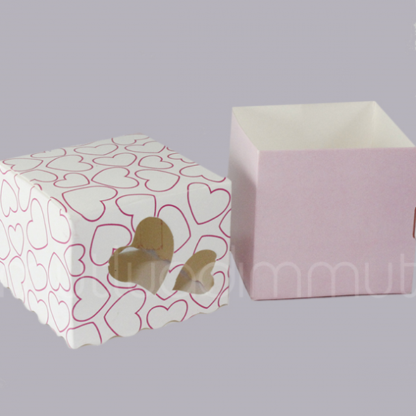 50 Adet Kalpli Demonte Karton Kapaklı Kutu - 7