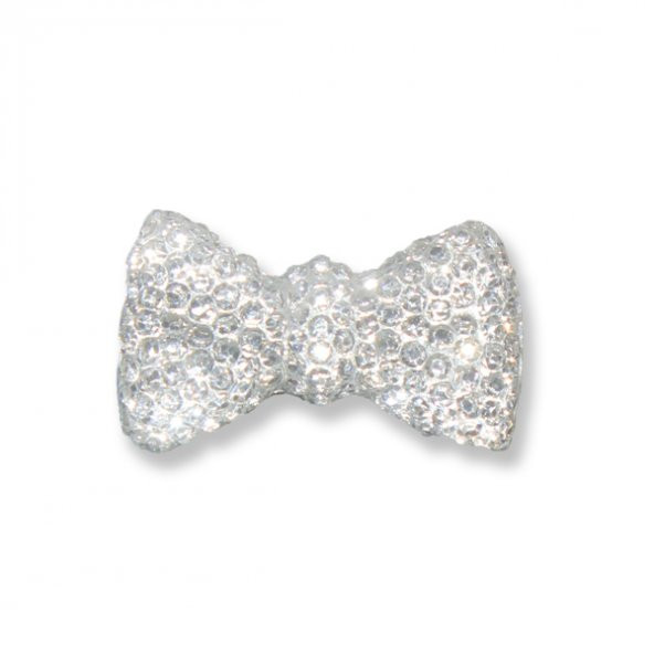 20 Adet 2x1cm Minik Akrilik Taşlı Fiyonk - 5