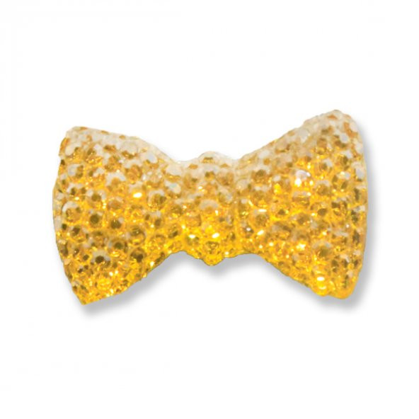 20 Adet 2x1cm Minik Akrilik Taşlı Fiyonk - 6