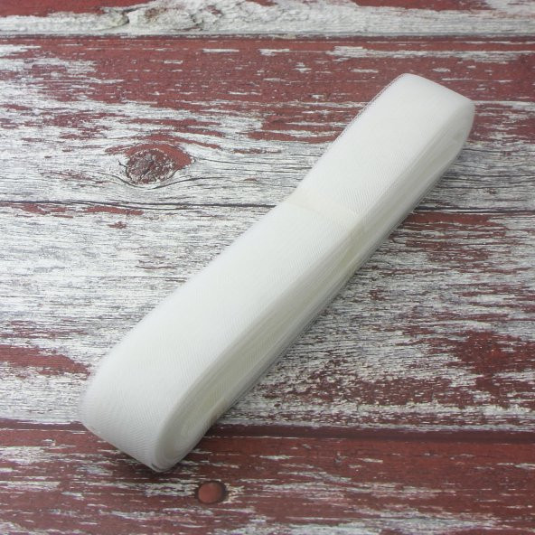 4,5cm X 25metre Düz Gren Esnek Kurdela Gelinlik Abiye