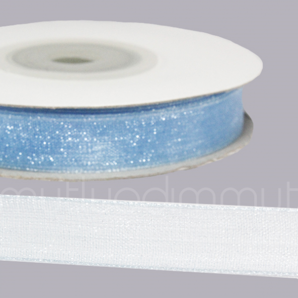 1cm X 22,5metre Düz Organze Kurdela - 6