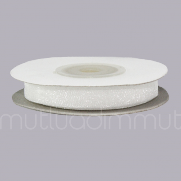 1cm X 22,5metre Düz Organze Kurdela - 9