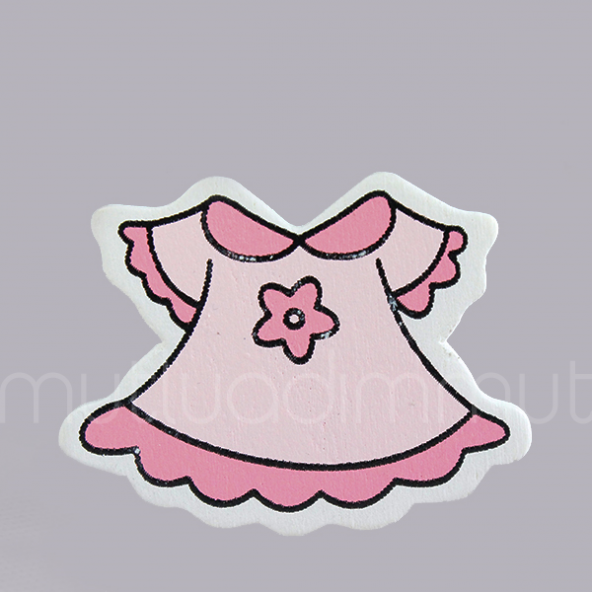 Ahşap Sticker Elbise 12 Adet - 2