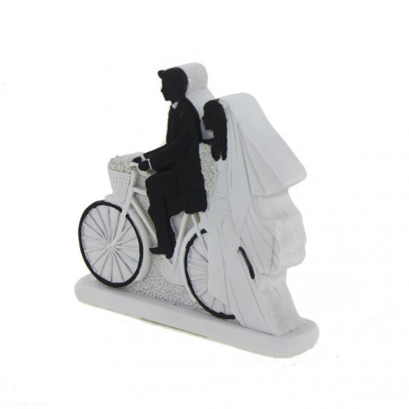 10cm Gelin Damat Biblo Bisiklette 1 Adet - 2