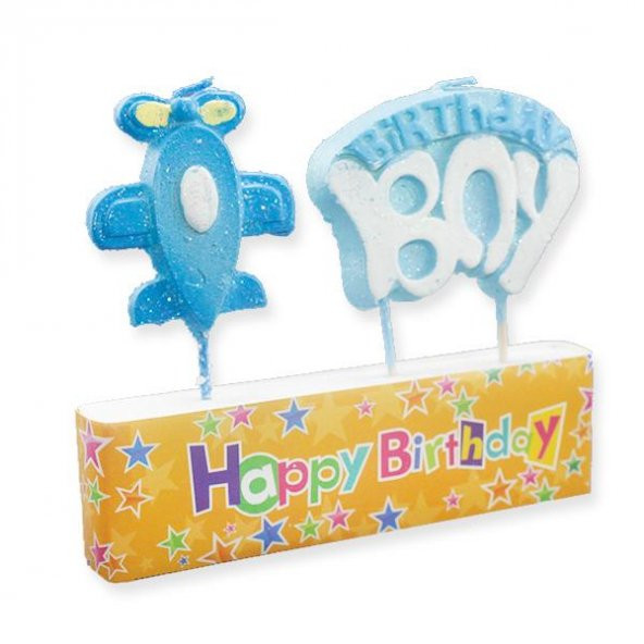 2li Doğumgünü Mum Uçaklı