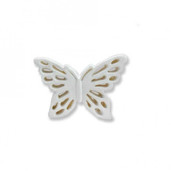 12 Adet 2,5x3,5cm Kelebek Biblo