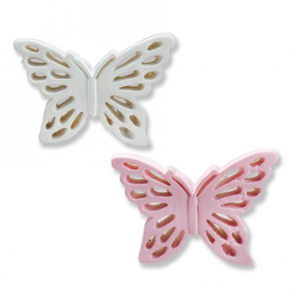 12 Adet 2,5x3,5cm Kelebek Biblo - 3