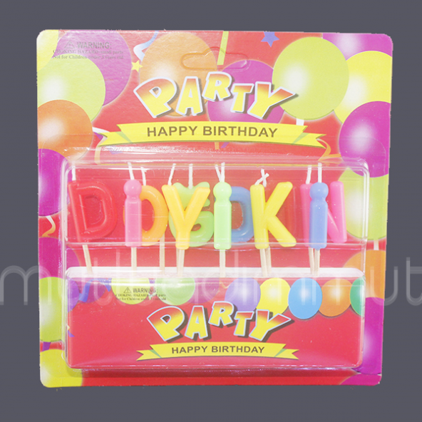 İyi Ki Doğdun Harf Doğumgünü Mum - 3