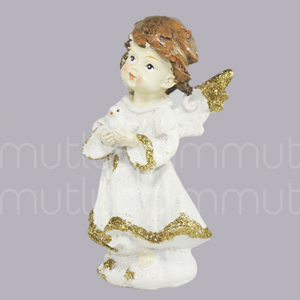 Elinde Kuş Olan Melek Biblo 1 Adet - 2