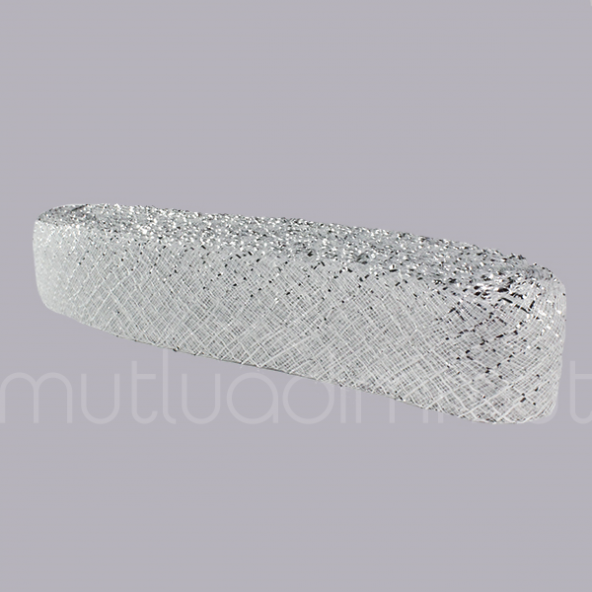 4,5cm X 25metre Simli Baklavalı Gren Esnek Kurdela - 6