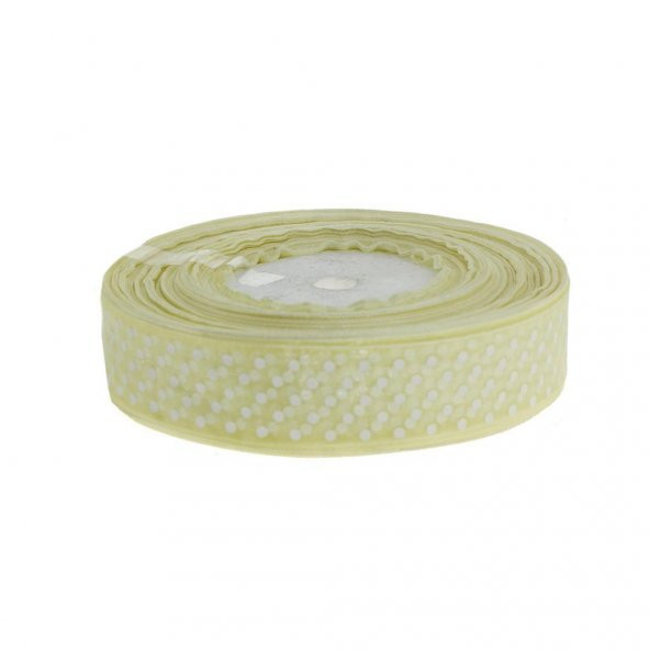 2,5cm X 50m Puanlı Organze Kurdela - 2