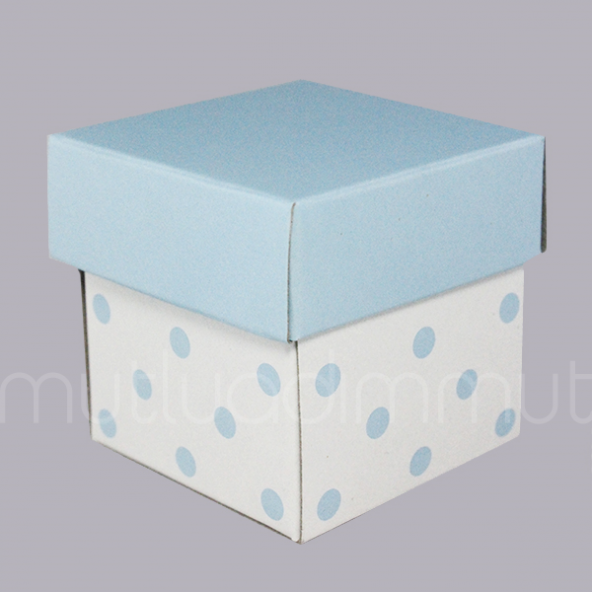 50 Adet 5x5cm Puanlı Demonte Karton Kutu - 2