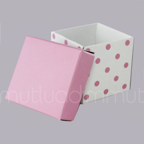 50 Adet 5x5cm Puanlı Demonte Karton Kutu - 5