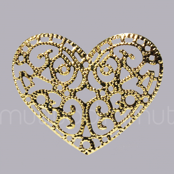 20 Adet 3,8x3,2cm Metal Kalp - 4