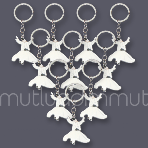 10 Adet Semazen Anahtarlık - Resim 2