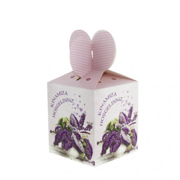 12 Adet 10x16cm Kınamıza Hoşgeldiniz Karton Kutu