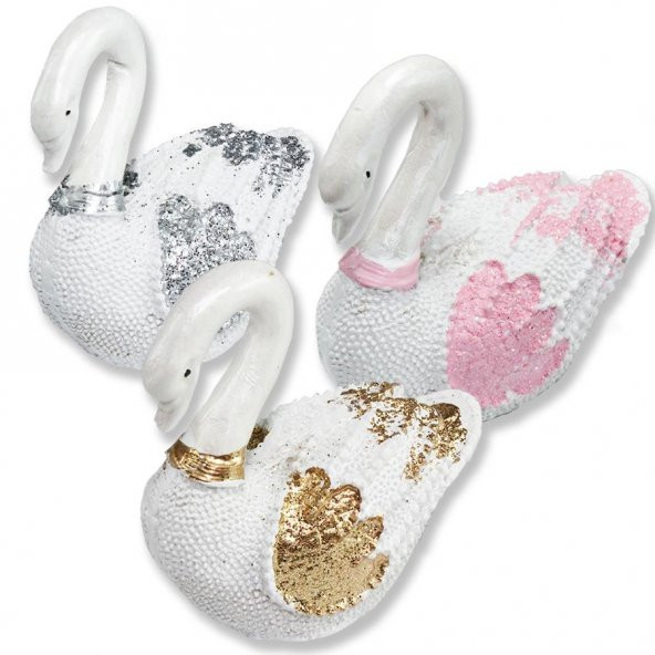 6 Adet 6x5cm  Kuğu Biblo - 4