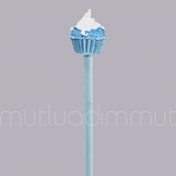 12 Adet Kremalı Cupcake'li Kurşun Kalem - 2