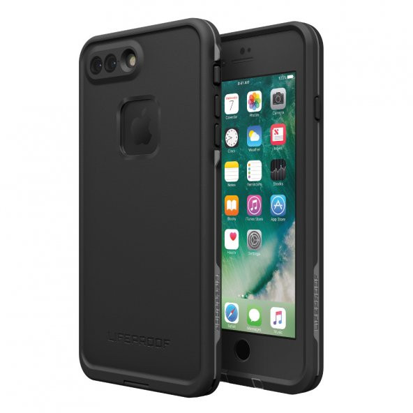 LifeProof Fre Apple iPhone 8 Plus / 7 Plus Kılıf Asphalt Black