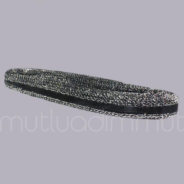 2cm X 25metre Simli Esnek Gren Kurdela Gelinlik Abiye İmalat - 3