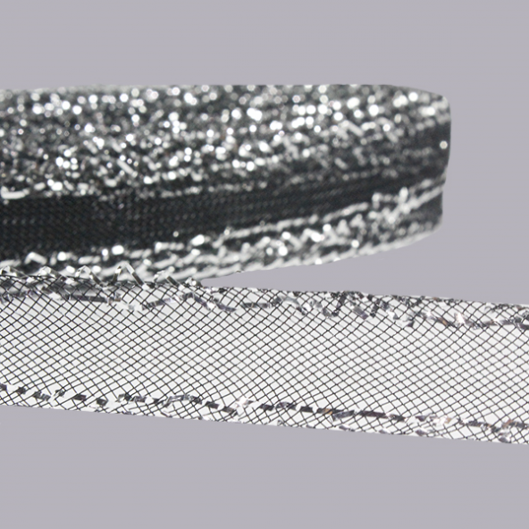 2cm X 25metre Simli Esnek Gren Kurdela Gelinlik Abiye İmalat - 5