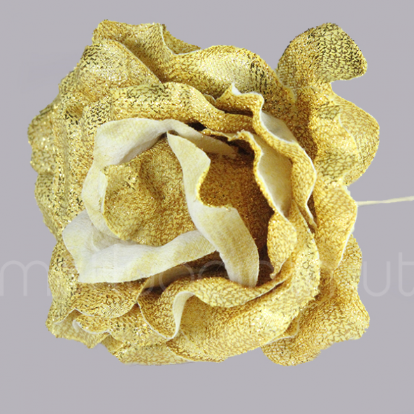 6 Adet 10cm  Kumaş Gül Çİçek - 2