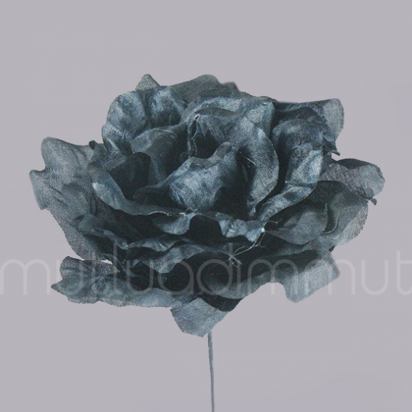 6 Adet 10cm  Kumaş Gül Çİçek - 3