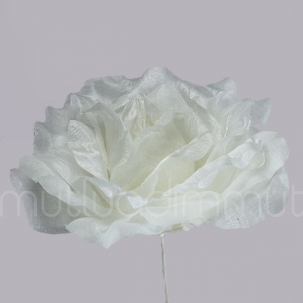 6 Adet 10cm  Kumaş Gül Çİçek - 6