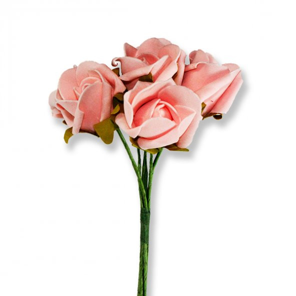 5 Demet (30 Adet) Lateks 4,5cm Gül Çiçek - 3