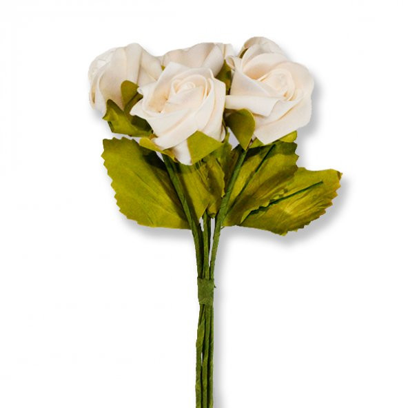 5 Demet (30 Adet) Lateks 4,5cm Gül Çiçek - 4