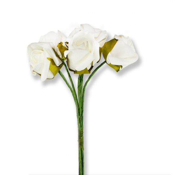 5 Demet (30 Adet) Lateks 4,5cm Gül Çiçek - 5