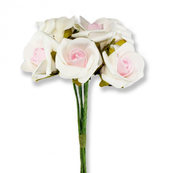 5 Demet (30 Adet) Lateks 4,5cm Gül Çiçek - 8