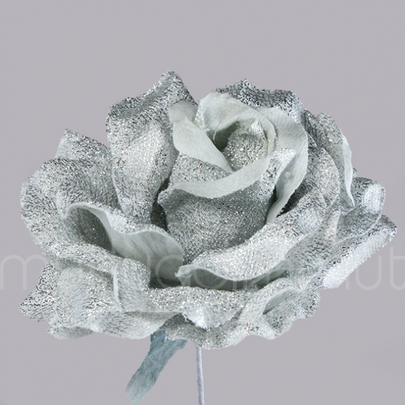 6 Adet 10cm  Kumaş Gül Çİçek - 8