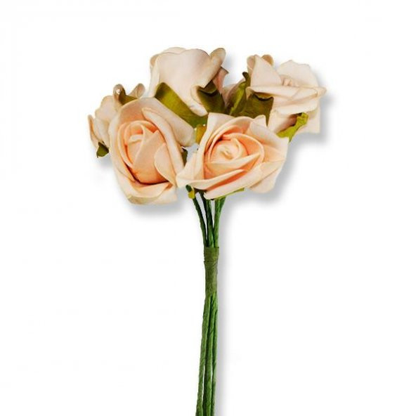 5 Demet (30 Adet) Lateks 4,5cm Gül Çiçek - 11