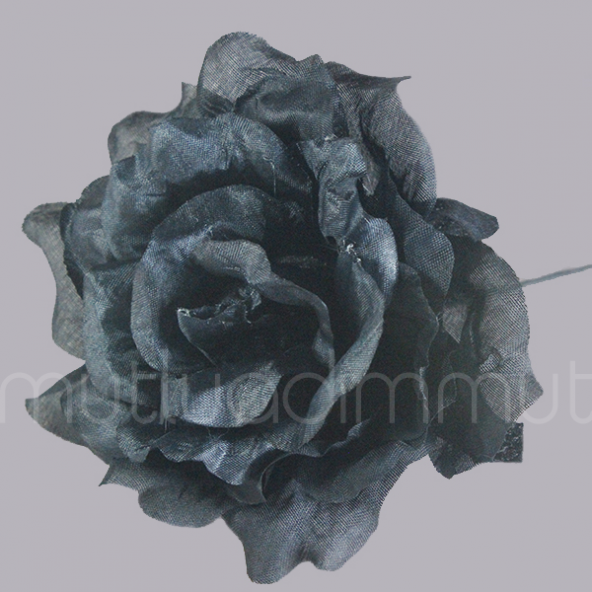 6 Adet 10cm  Kumaş Gül Çİçek - 11