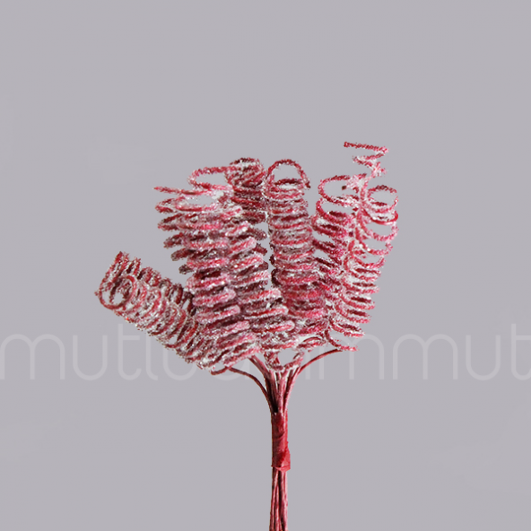 12 Demet (144 Adet) Spiral Simli Parlak Çiçek - 8