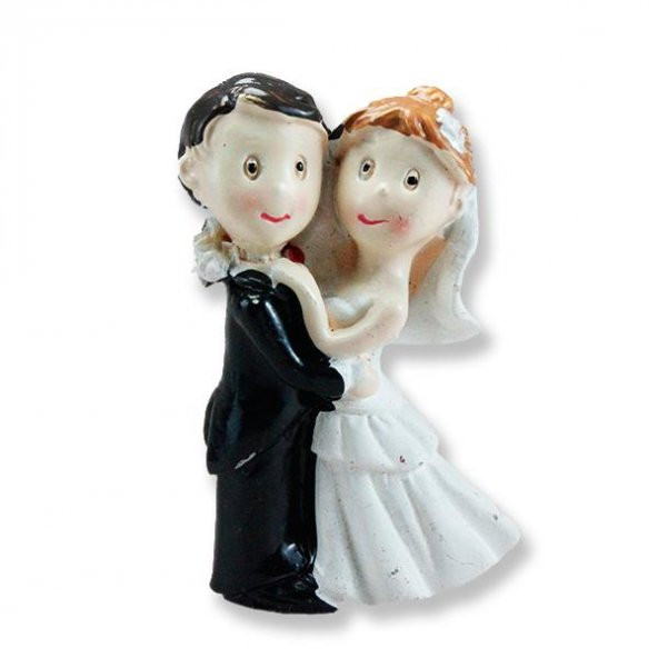 12 Adet Damadın Boynuna Sarılmış Gelin Biblo