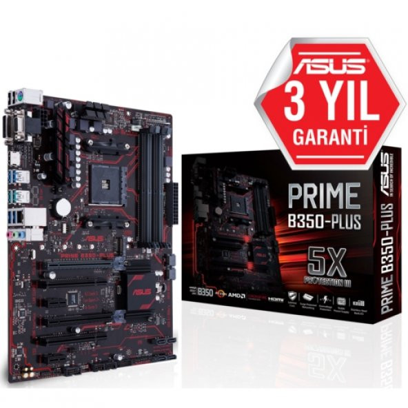 Asus Prime B350-Plus DDR4 S+V+GL AM4 (ATX)