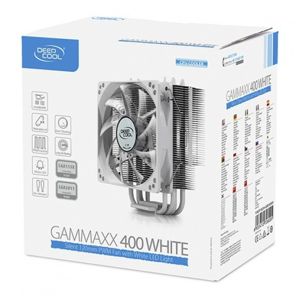Deep Cool Gammaxx 400 White 120x25mm CPU Fan