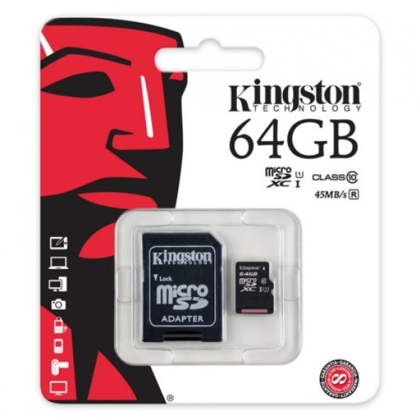Kingston 64GB Micro SD Class 10 CL10 SDC10G2/64GB