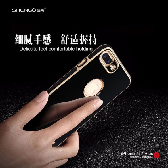 Shengo Creative Case iPhone 7 Golden Çizgili