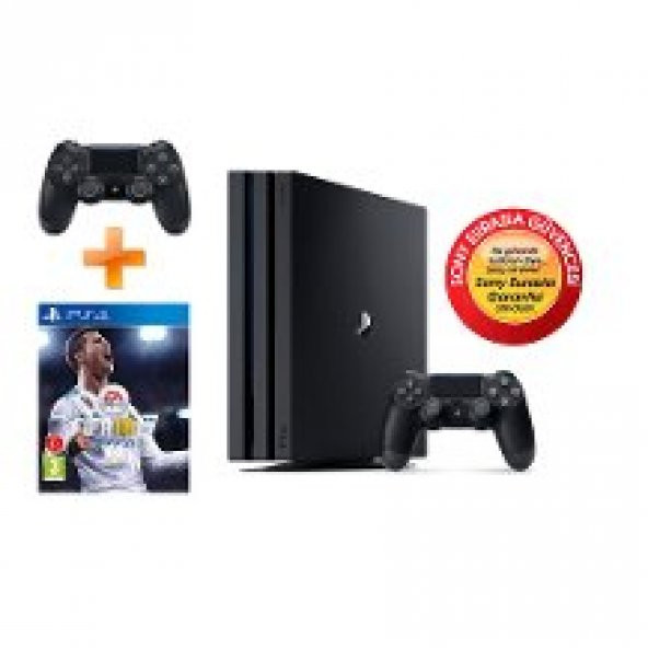 SONY PS4 PRO 1TB+FİFA18+2.KOL (Eurasia)