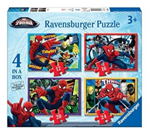 Ravensburger 4 İn A Box Puzzle - Spiderman