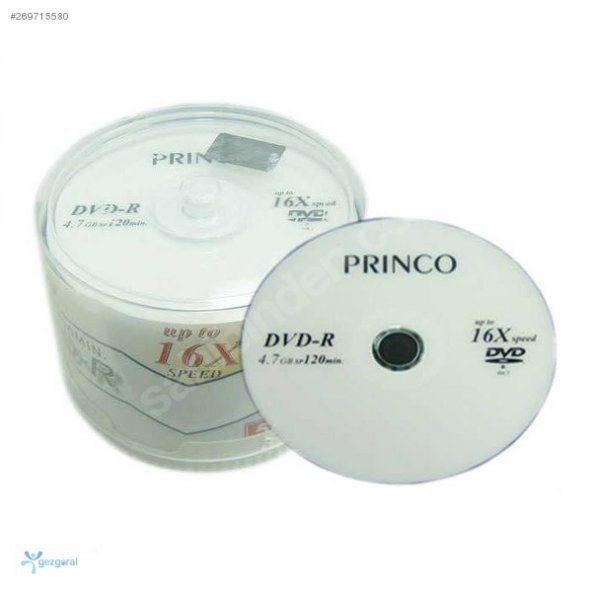 PRINCO DVD-R 50Lİ 4.7GB 16X CAKEBOX