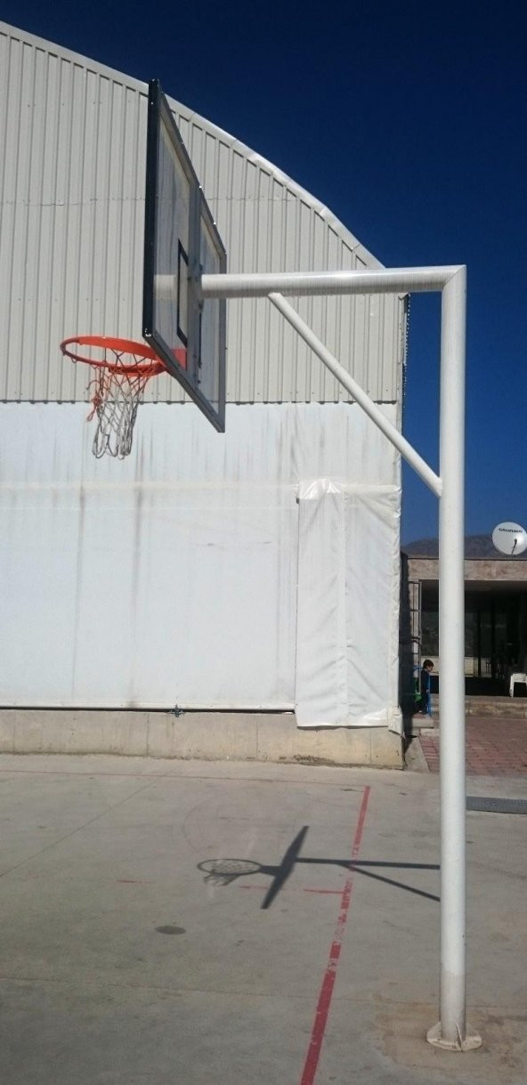 Adelinspor Basketbol Potası Yaylı Çember 105*180 12 mm Cam Panya - 5