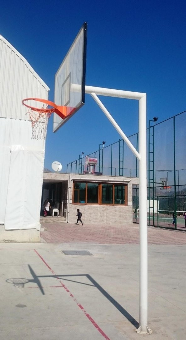 Adelinspor Basketbol Potası Yaylı Çember 105*180 12 mm Cam Panya - 6