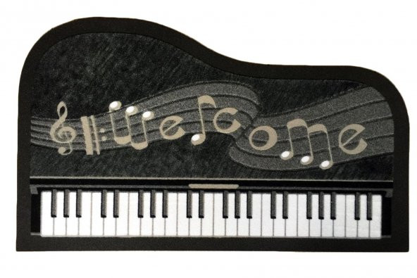 Giz Home 40X68 İtalyan Sempatik Piano Forte Dış Kapı Önü Paspası