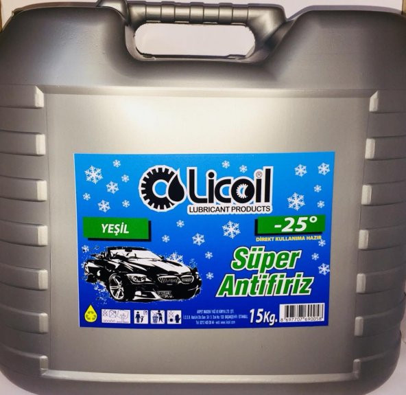 Licoil Süper Yeşil Antifriz 15Kg Bidon(-25 Derece)