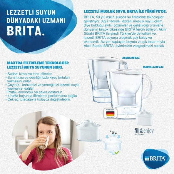 BRITA Marella XL Filtreli Su Arıtmalı Sürahi Mavi ( 3 Filtreli) - 4