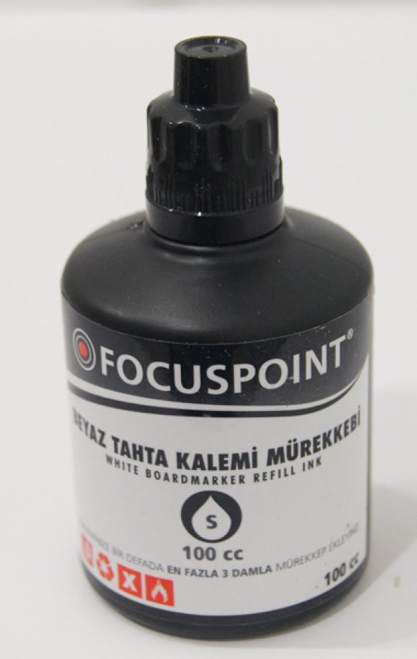 Focuspoint 100 cc Tahta Kalemi Mürekkebi Siyah (FOCUSPOINT)